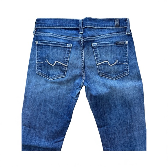 7 For All Mankind Women’s Bootcut Dark Blue Jeans (size 27) - Picture 4 of 7